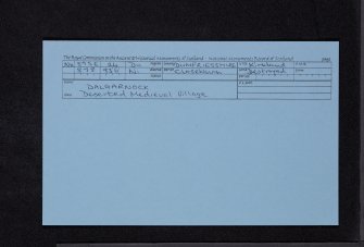 Dalgarnock, NX89SE 24, Ordnance Survey index card, Recto