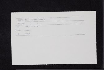 Cample, Viaduct, NX89SE 57, Ordnance Survey index card, Recto