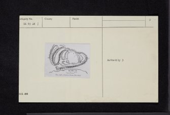 Tynron Doon, NX89SW 1, Ordnance Survey index card, page number 2, Recto