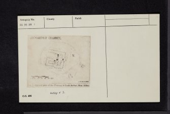 Loch Arthur, NX96NW 1, Ordnance Survey index card, Recto