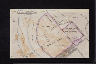 Dumfries, Franciscan Friary, NX97NE 13, Ordnance Survey index card, Recto