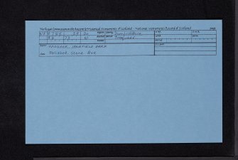 Dumfries, Janefield Park, NX97NE 39, Ordnance Survey index card, Recto