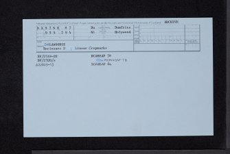 Dalawoodie, NX97NE 87, Ordnance Survey index card, Recto