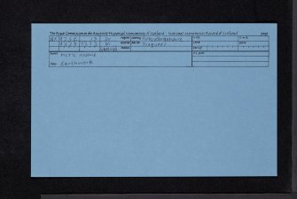 Pict's Knowe, NX97SE 13, Ordnance Survey index card, Recto
