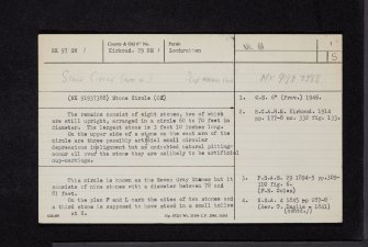 Easthill, NX97SW 1, Ordnance Survey index card, page number 1, Recto