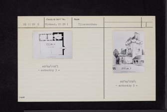 Hills Tower, NX97SW 5, Ordnance Survey index card, Recto