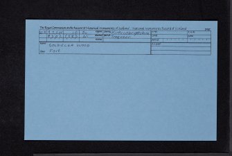 Goldielea Wood, NX97SW 10, Ordnance Survey index card, Recto