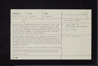 Goldielea Wood, NX97SW 10, Ordnance Survey index card, Recto