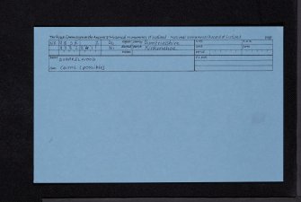 Quarrelwood, NX98SE 2, Ordnance Survey index card, Recto