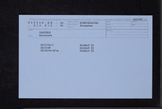 Carzield, NX98SE 49, Ordnance Survey index card, Recto