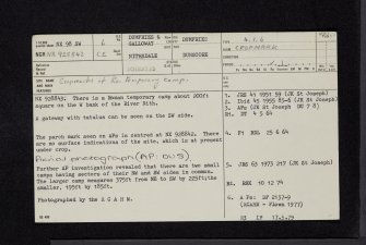 Ellisland, NX98SW 6, Ordnance Survey index card, page number 1, Recto