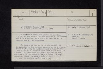 Nether Dod, NX99NE 3, Ordnance Survey index card, Recto