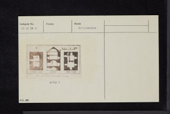 Closeburn Castle, NX99SW 3, Ordnance Survey index card, Recto