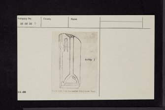 Lochmaben, St Mary Magdalene's Church And Churchyard, NY08SE 5, Ordnance Survey index card, Recto