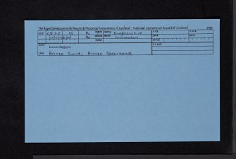 Lochmaben, NY08SE 15, Ordnance Survey index card, Recto
