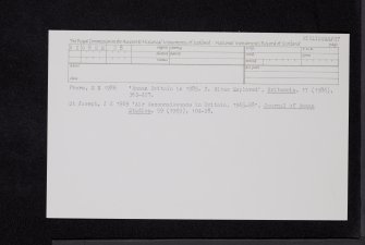 Lochmaben, NY08SE 28, Ordnance Survey index card, Recto