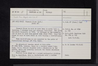 Tinwald Place, NY08SW 4, Ordnance Survey index card, page number 1, Recto