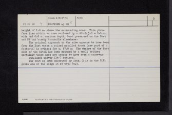 Tinwald Place, NY08SW 4, Ordnance Survey index card, page number 2, Verso