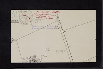 Mote Knowe, NY09NE 10, Ordnance Survey index card, Recto