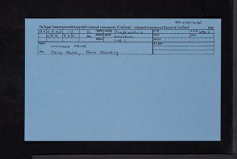 Lochwood Mains, NY09NE 16, Ordnance Survey index card, Recto