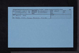 Bruce's Acre, NY16NE 18, Ordnance Survey index card, Recto