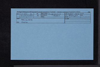 Hallguards, NY17SE 3, Ordnance Survey index card, Recto