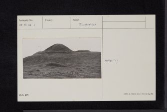 Hutton Mote, NY18NE 1, Ordnance Survey index card, Recto