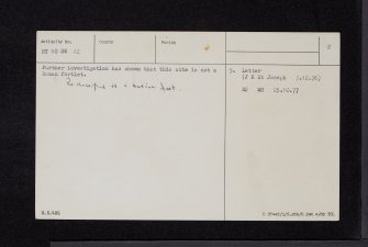 Fairholm, NY18SW 12, Ordnance Survey index card, page number 2, Verso