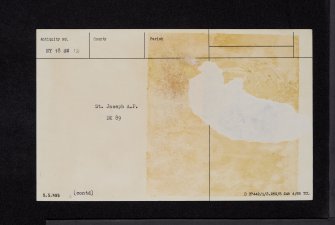 Fairholm, NY18SW 12, Ordnance Survey index card, Verso