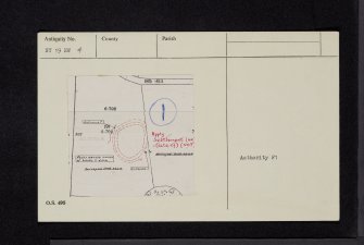 Woodend, NY19NW 4, Ordnance Survey index card, Recto