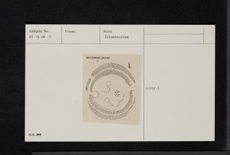 Broomhillbank Hill, NY19SW 9, Ordnance Survey index card, Recto