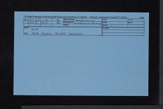 Cove, NY27SE 14, Ordnance Survey index card, Recto