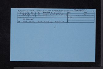 Howgillside, NY27SE 20, Ordnance Survey index card, Recto