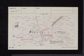 Birrens Hill, NY28SW 9, Ordnance Survey index card, page number 2, Verso