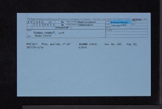 Cote, 'Girdle Stanes', NY29NE 13, Ordnance Survey index card, Recto
