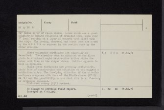 Over Rig, NY29SW 8, Ordnance Survey index card, page number 2, Verso