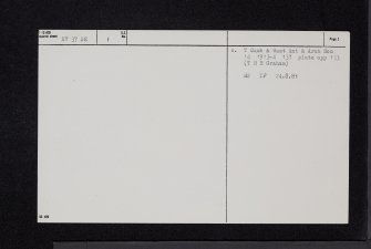 Nether Mumbie, NY37NE 1, Ordnance Survey index card, page number 2, Verso