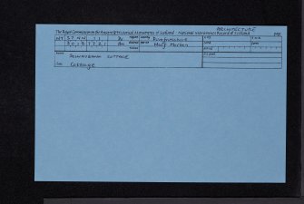 Solwaybank, NY37NW 11, Ordnance Survey index card, Recto