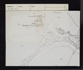 Barntalloch Castle, Staplegordon, NY38NE 4, Ordnance Survey index card, page number 2, Verso