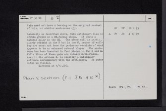 Terrona, NY38NE 8, Ordnance Survey index card, page number 2, Verso