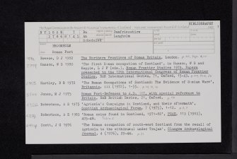 Broomholm, NY38SE 7, Ordnance Survey index card, page number 1, Recto