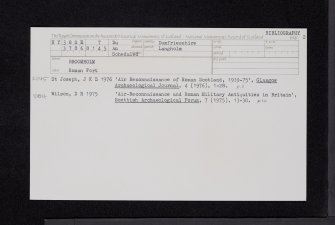 Broomholm, NY38SE 7, Ordnance Survey index card, page number 2, Recto