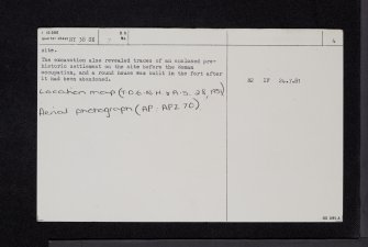 Broomholm, NY38SE 7, Ordnance Survey index card, page number 4, Verso
