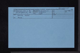 Irvine House, NY38SE 29, Ordnance Survey index card, Recto