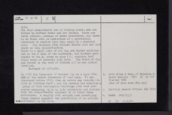 Unthank, NY39SE 5, Ordnance Survey index card, page number 2, Verso