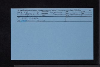Outer Woodhead, NY47NW 7, Ordnance Survey index card, Recto