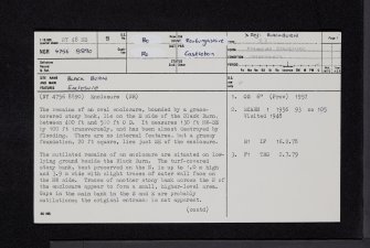 Black Burn, NY48NE 8, Ordnance Survey index card, page number 1, Recto