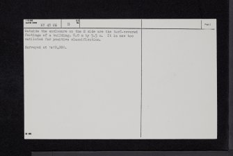 Black Burn, NY48NE 8, Ordnance Survey index card, page number 2, Verso