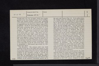 Hermitage Castle, NY49NE 5, Ordnance Survey index card, page number 2, Verso