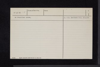 Hermitage Castle, NY49NE 5, Ordnance Survey index card, page number 6, Recto